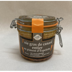 Foie Gras Entier de canard au piment d'Espelette - bocal 350 gr